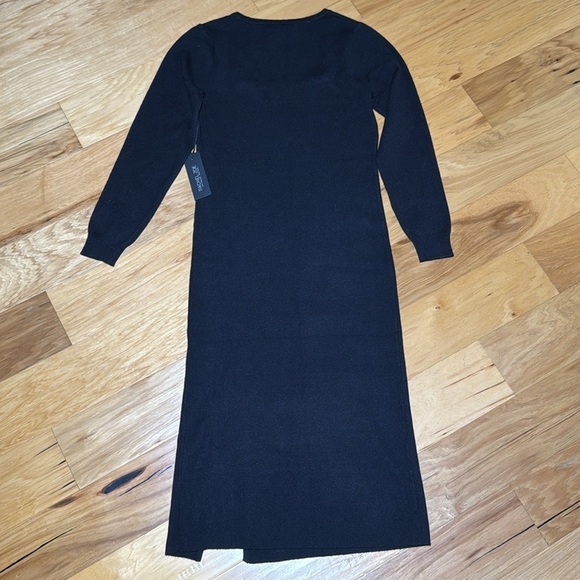 Rachel Zoe Knit Dress MIDI Square neck Sweater - Picture 5 of 7